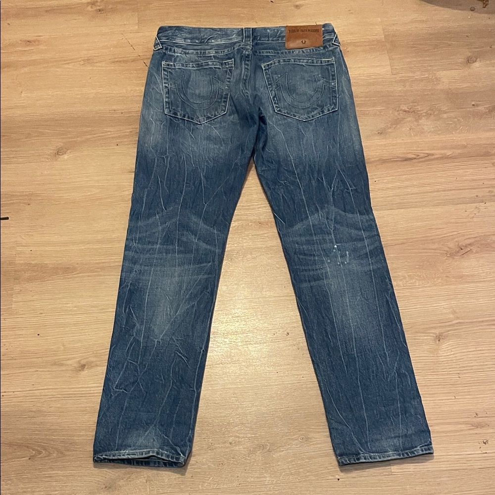 True Religion Men's Indigo Straight Jeans